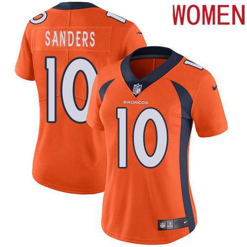 2019 Women Denver Broncos 10 Sanders orange Nike Vapor Untouchable Limited NFL Jersey